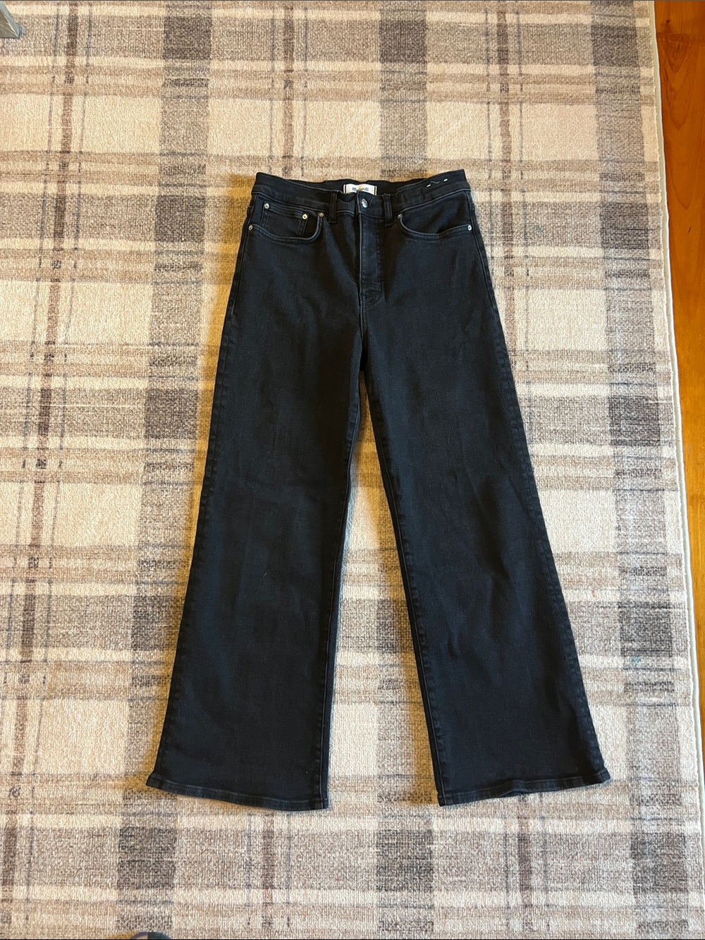 Madewell Black High-Rise Wide-Leg Women’s Jeans